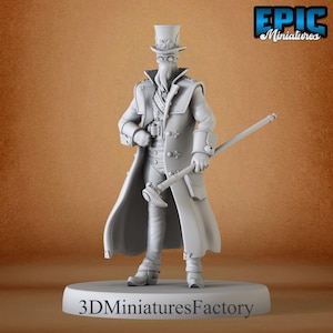 Miniature | Mind Eater Gentleman - DnD Miniature for Tabletop Games - Premium dnd Miniature - Dungeons and Dragons - 3D Printed