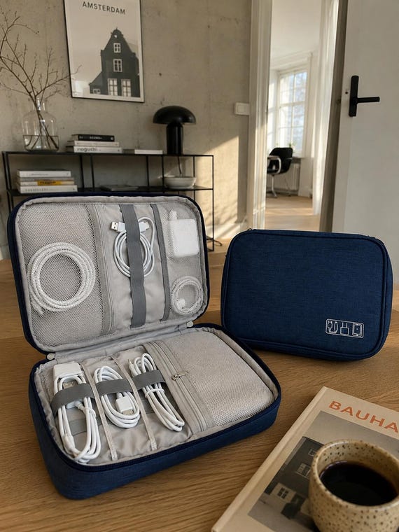 Elektronik Organizer Tasche, Kabel Organizer Reise, Tech Zubehör Tasche, Kabeltasche für Ladegeräte, USB Kabel Aufbewahrung, Travel Organize