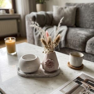Tablet Mit Vase