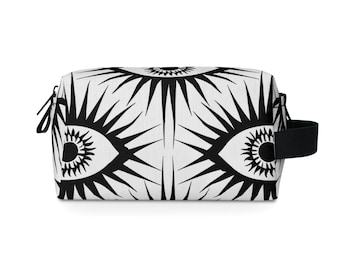 Evil Eye Boho Toiletry Bag, Travel Bag, Cosmetic Bag