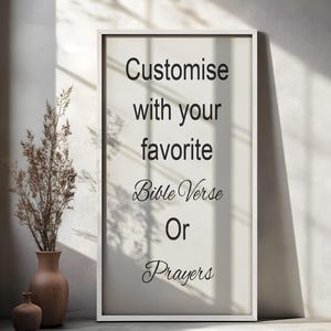 Custom Bible Verse Wall Art, Custom Scripture Print, Personalised bible sign, Custom Sign With Custom Quote, Christian Custom Wood Sign