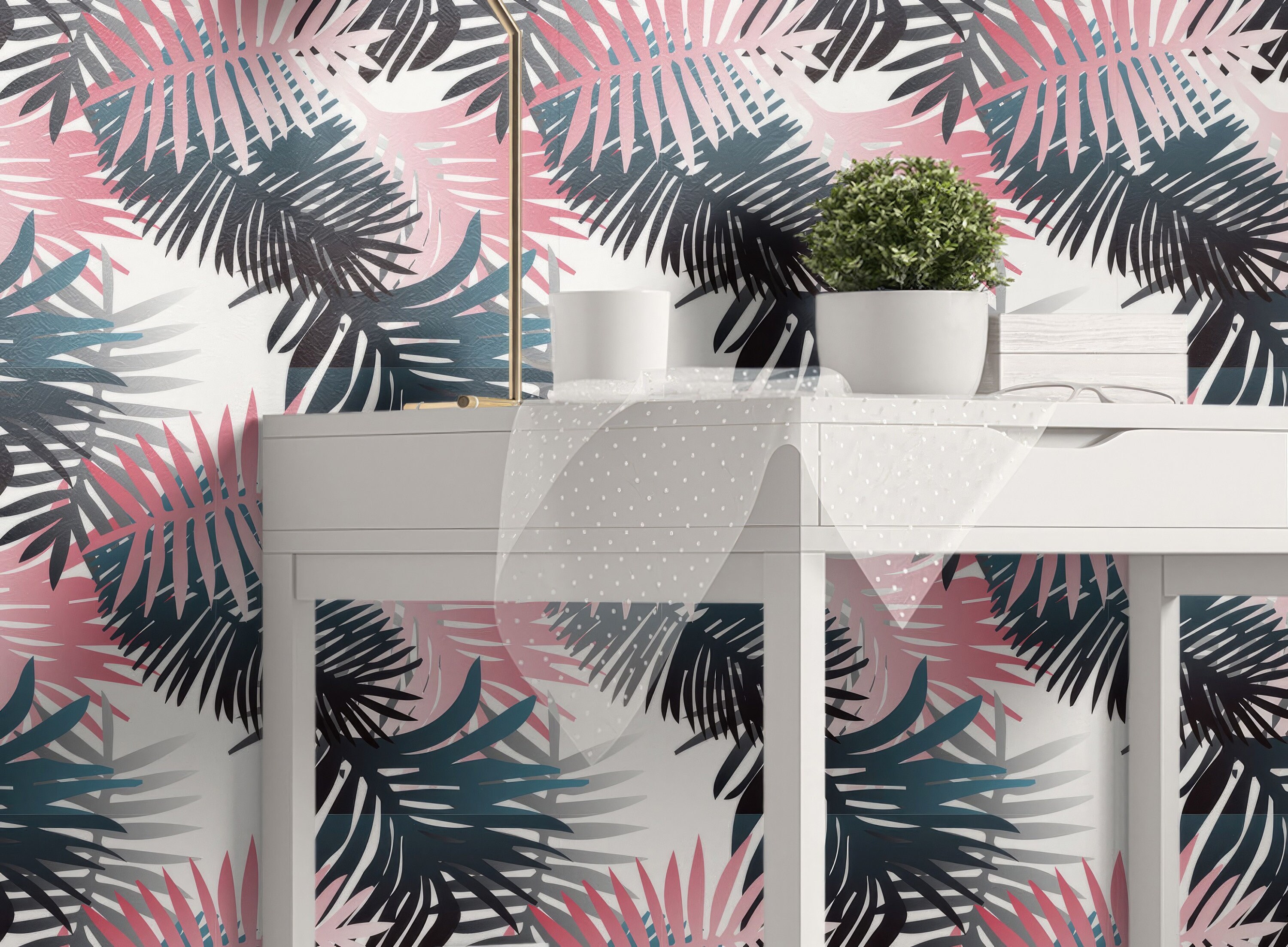 Leaves Wallpaper-temporary Wallpaper-peel and Stick Wallpaper-leaf Wall ...