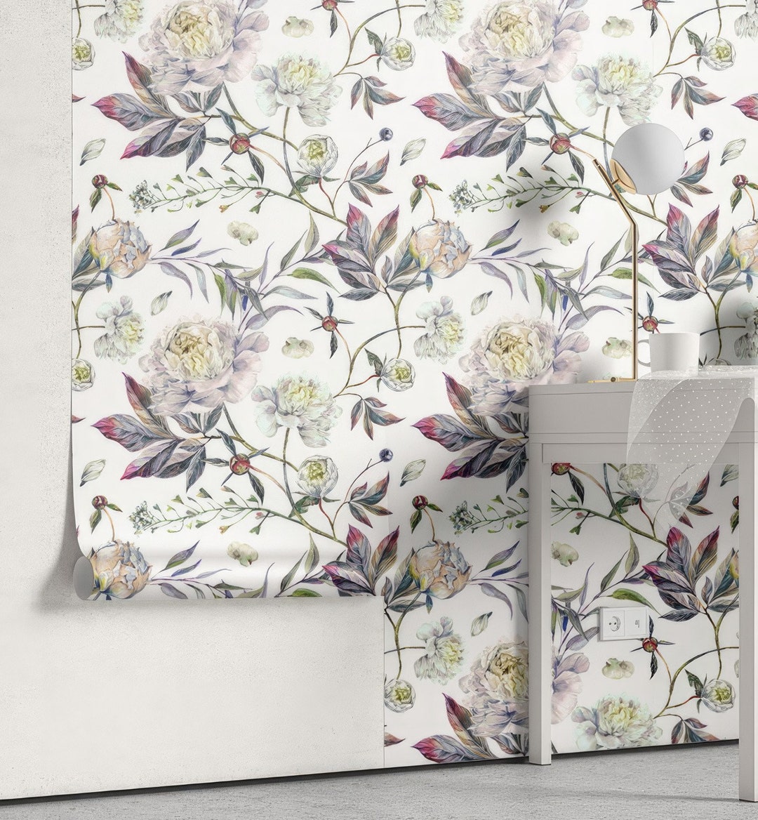 Buy Floral Peel Stick Wallpaper Removable Selfadhesive Wall Covering