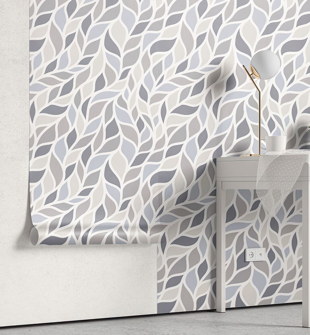 Leaves Wallpaper-temporary Wallpaper-peel and Stick Wallpaper-leaf Wall ...