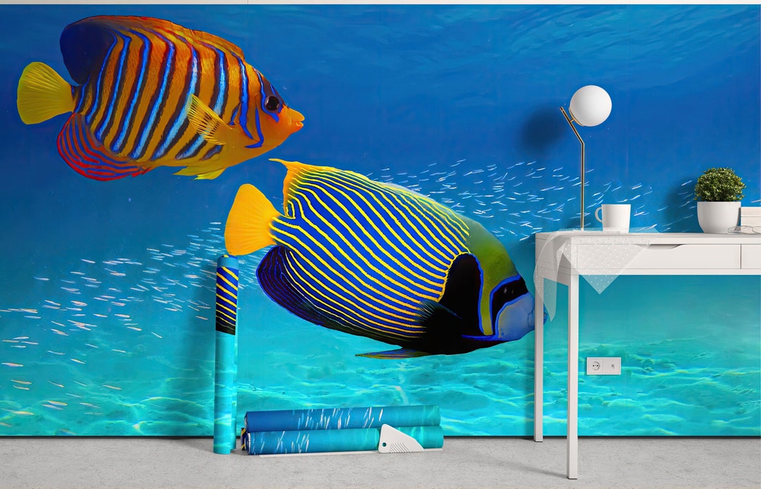 Large Aquarium Wall Murals Elevate Your Decor With Beautiful Wall Art ...