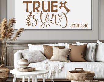 John 3:16 Scripture Sign, Rustic Framed Christian Canvas Art