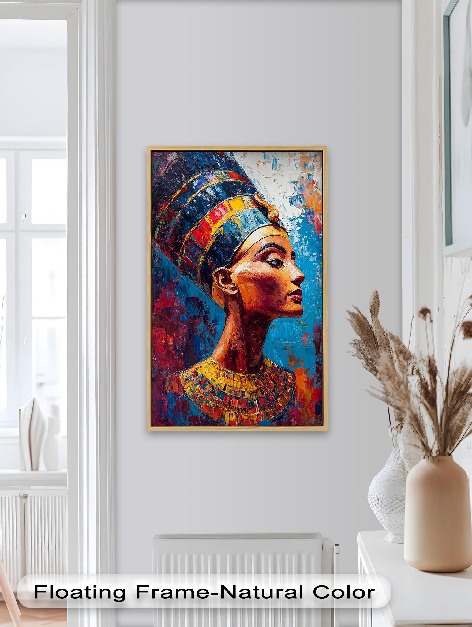 Tapisserie Murale Portrait Néfertiti Oriental Weavers 42x30 Pouces (109x76cm) Neuve