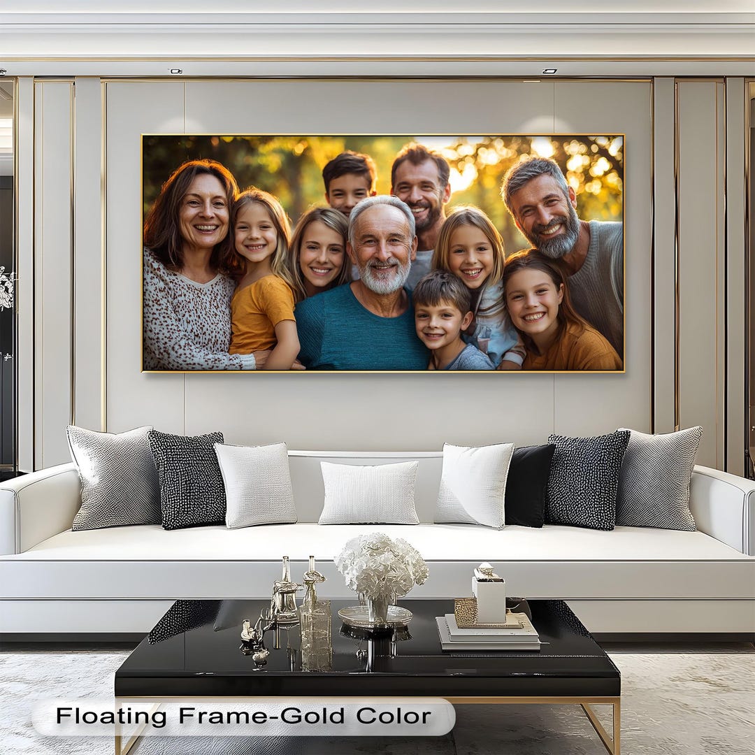 Custom Panoramic Family Photo Print – Personalized Beach Wall Art ...