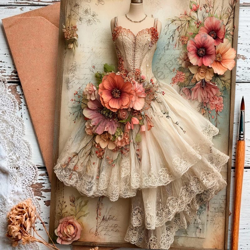 Vintage Rice Paper A4 - Etsy