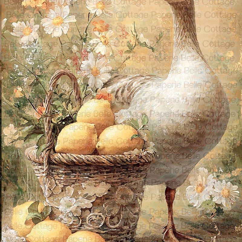 Country Geese Rice Paper - Etsy