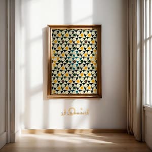 Islamic Geometric Art, Mosaic Tile Art Artful Pattern Art, Modern Islamic Wall Art, Boho Islamic Poster, Spanish Tile Art, Muslim Home Decor