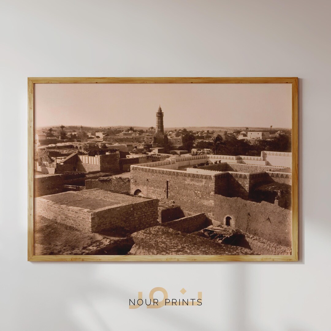 Gaza Print Gaza City Printable Wall Art, Vintage 1850s Palestine Photography Print ...
