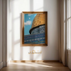 Al-Aqsa Dome of the Rock Photograph Al-Quds, Mosque Print Islamic Wall Art, Free Palestine Print, Jerusalem Printable Art, Muslim Home Decor