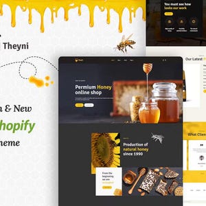 Theyni - Organic Food, Honey Shop Shopify Theme - Instant Delivery Worldwide