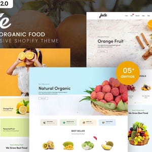 Juce - Fruits Organic Food Shopify Theme - Instant Download