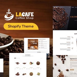 LaCafe - Coffee Shop Shopify Store - Instant Download