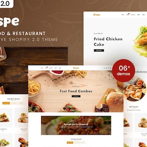 Crispe - Fast Food & Restaurant Shopify 2.0 Theme - Instant Download