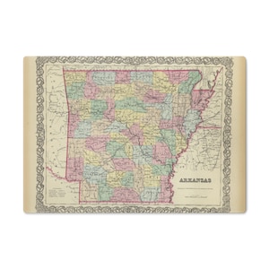 Arkansas Map Cutting Board - Arkansas Map Charcuterie Board - Arkansas Gift - Arkansas Kitchen - Airbnb Decor - Arkansas Cheese Board