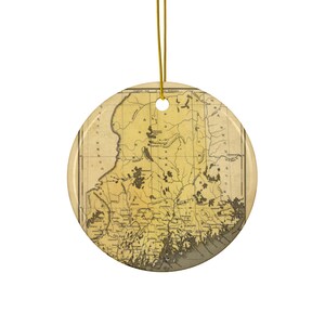 Maine Map Ornament - Maine Ornament - Maine Gift - Maine Map - Maine Christmas Ornament - Maine Realtor Gift