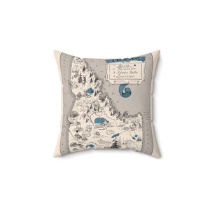 Idaho Map Pillow - Idaho Wedding Gift - Idaho Pillow - Housewarming Gift - Study Abroad - Exchange Student