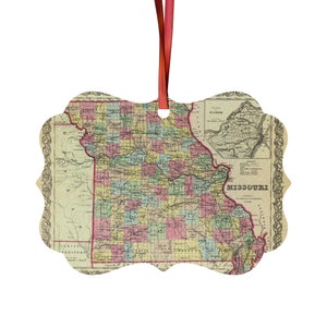 Missouri Map Ornament - Missouri Ornament - Missouri Gift - Missouri Map - Missouri Christmas Ornament - Missouri Realtor Gift