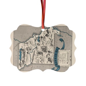 Missouri Map Ornament - Missouri Ornament - Missouri Gift - Missouri Map - Missouri Christmas Ornament - Missouri Realtor Gift