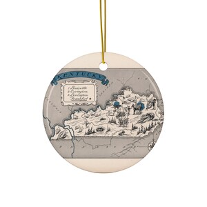 Kentucky Map Ornament - Kentucky Ornament - Kentucky Gift - Kentucky Map - Kentucky Christmas Ornament - Kentucky Realtor Gift