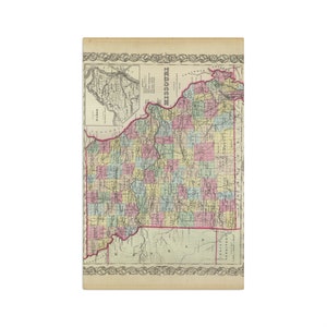 Missouri Tea Towel - Missouri Kitchen Towel - Missouri Dish Towel - Missouri Housewarming - Missouri Airbnb Decor - Missouri Realtor Gift