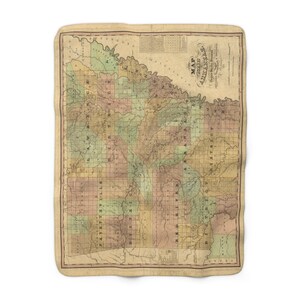 Coperta in pile con mappa dell&#39;Arkansas - Coperta dell&#39;Arkansas - Regalo di inaugurazione della casa dell&#39;Arkansas - Arkansas Airbnb - Agente immobiliare dell&#39;Arkansas - Coperta da lancio dell&#39;Arkansas