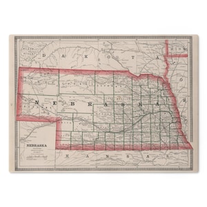 Nebraska Map Cutting Board - Nebraska Map Charcuterie Board - Nebraska Gift - Nebraska Kitchen - Airbnb Decor - Nebraska Cheese Board
