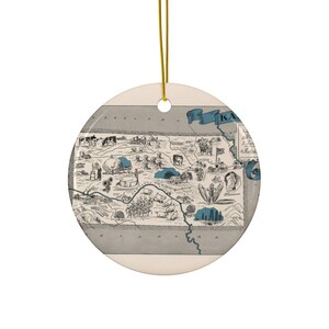 Kansas Map Ornament - Kansas Ornament - Kansas Gift - Kansas Map - Kansas  Christmas Ornament - Kansas Realtor Gift