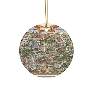Phoenix Map Ornament - Phoenix Ornament - Phoenix Gift - Phoenix Map - Phoenix Christmas Ornament - Phoenix Realtor Gift