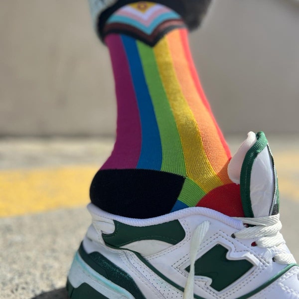 Rainbow Socks,fun sock,novelty socks,gay socks,mens socks,womens socks,pride socks,rainbow socks,gift for him,gift,Pride rainbow socks