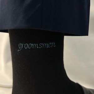 Groomsmen Socks Personalized Embroidery Letter Socks,wedding planner ,Wedding Socks, Personalized Initial Socks,Personalised Groom Socks,