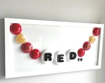 Friendship Bracelet Resin Art, Swiftie Wall Decor, Pop Culture (10x20 inches)