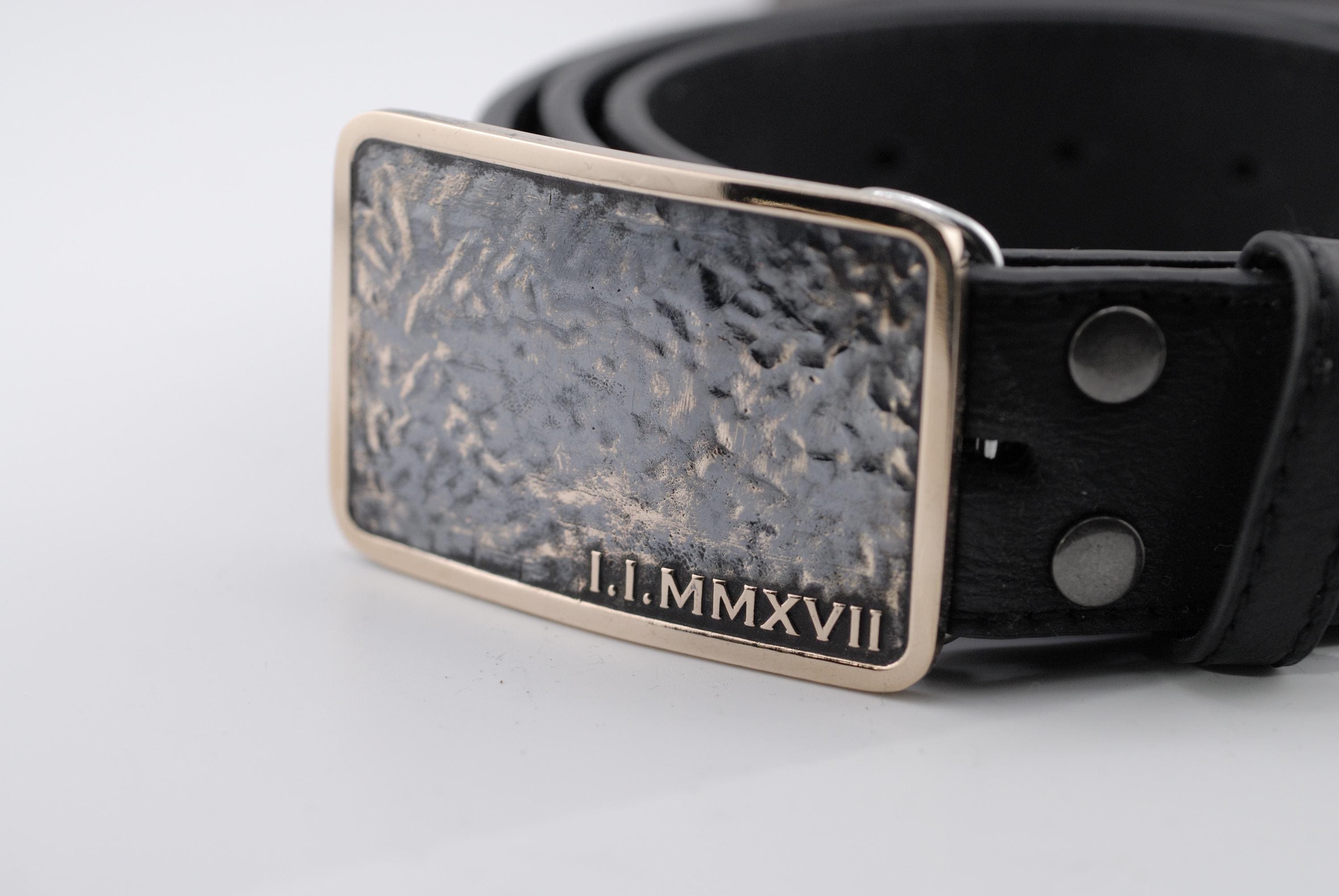 VINTAGE Brass Hammered Buckle Metallic Silver Belt Added new and vintage Moroccan belts to the website this  main image 3