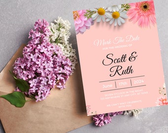 Unique IV, Editable IV, Iv Insert, Easy to Edit, Custom Color Wedding, Custom Font Wedding, Invitation Details, Easy to Edit IV Card