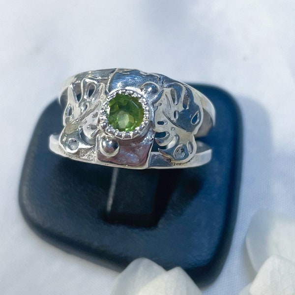 Bague Argent 925 et péridot