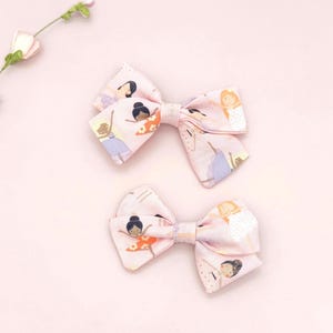 Pink Ballerina Hair Bow Clip | Balletcore Hair Accessory for Girls & Toddlers | Baby Girl Bow | Dance Recital Hair Clip