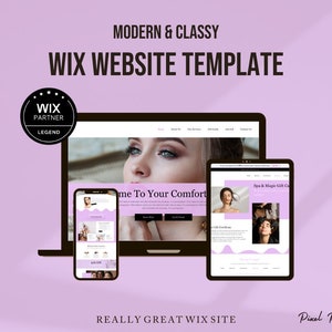 Salon Wix Website, WIx Website Template, Professional Wix Website Template, Modern Wix Website Template, Aesthetic Wix Website Template,