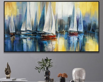 Peinture de voilier, Sunset Regatta Harmony