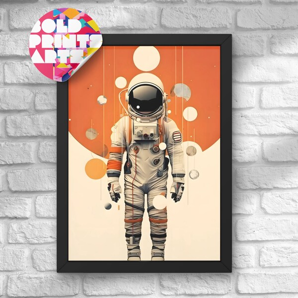 Astronaut Poster, Astronaut Wall Art, Space Wall Art, Astronaut Photo, Space Boys Room, Astronomy Poster, Moon Poster, Printable Wall Art