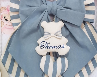 Fiocco nascita personalizzato. SPEDIZIONE GRATUITA