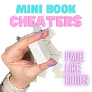 Miniboekbijlagen: 3D-geprint