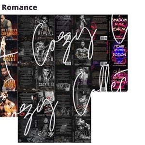 Dark Romance - Mini Book Covers for DIY Mini Books - DIGITAL DOWNLOAD