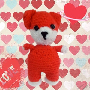 crochet fox valentine&#39;s gift for her