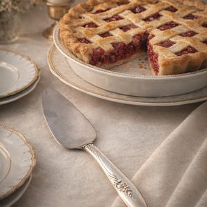 Vintage Oneida Magic Moment Pie Server 1958 Nobility Plate Silverplate Cake Server | Mid Century Dessert Server | Vintage Silver Flatware