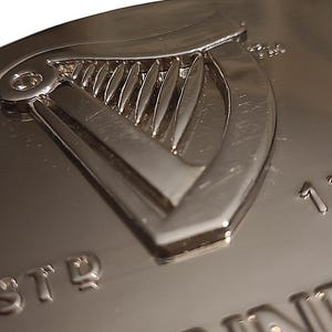 Vintage Guinness Harp Logo Belt Buckle – Oval Stainless Steel Irish Beer Memorabilia image 2