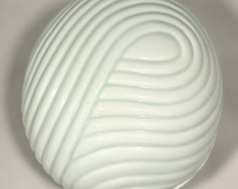 Vintage 1970s Germaine Monteil Lidded Celadon Box – Boudoir Trinket Storage