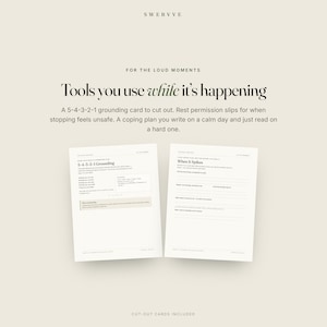 High-Functioning Anxiety Workbook Printable, CBT Anxiety Journal & Overthinking Worksheets, Coping Skills, Trigger Tracker PDF image 6